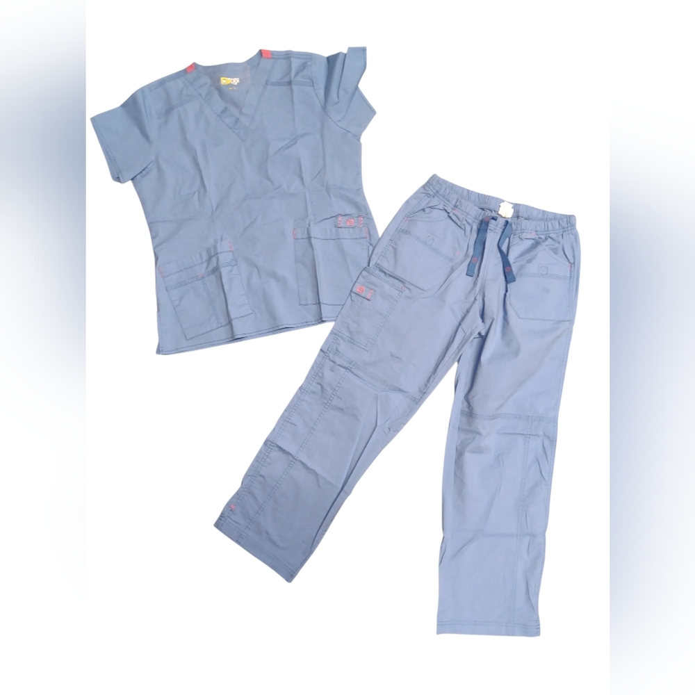 WonderWink Blue Scrub Top